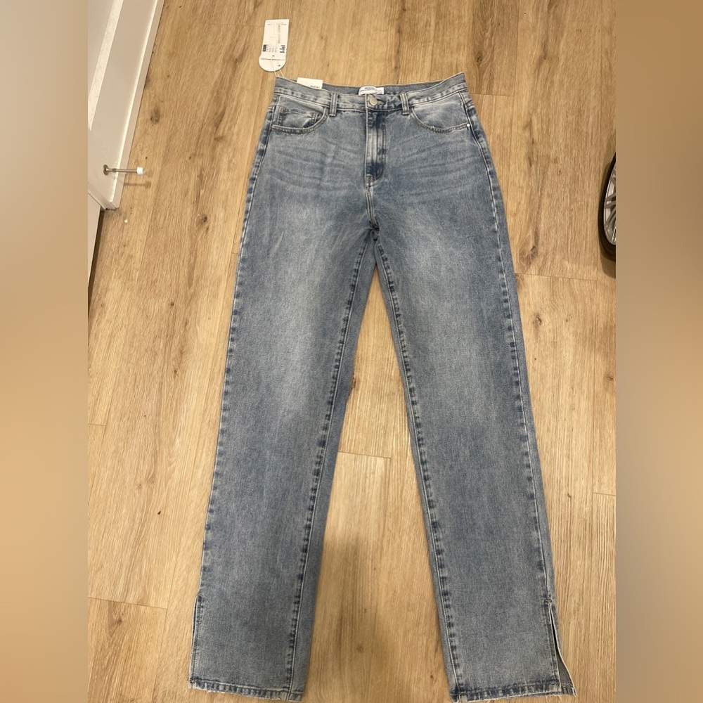 Redial Premium straight split hem jeans